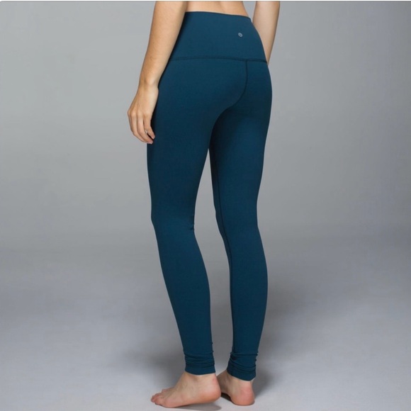 Lululemon Wunder Under Pant *Full-On Luon (Roll Down)•Alberta Lake - Picture 2 of 14